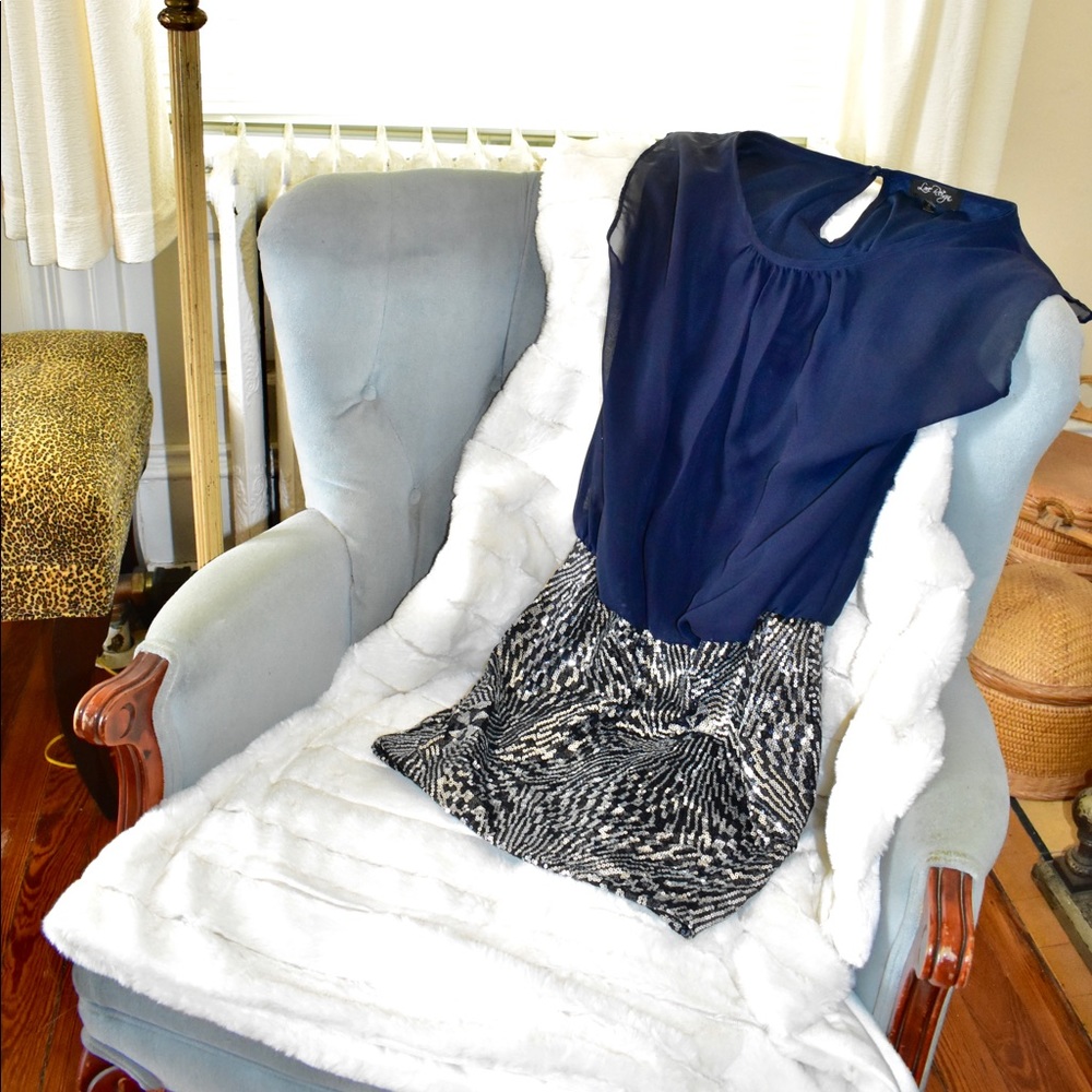 Silver-Blue dress for special occasion